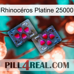Rhinocéros Platine 25000 15